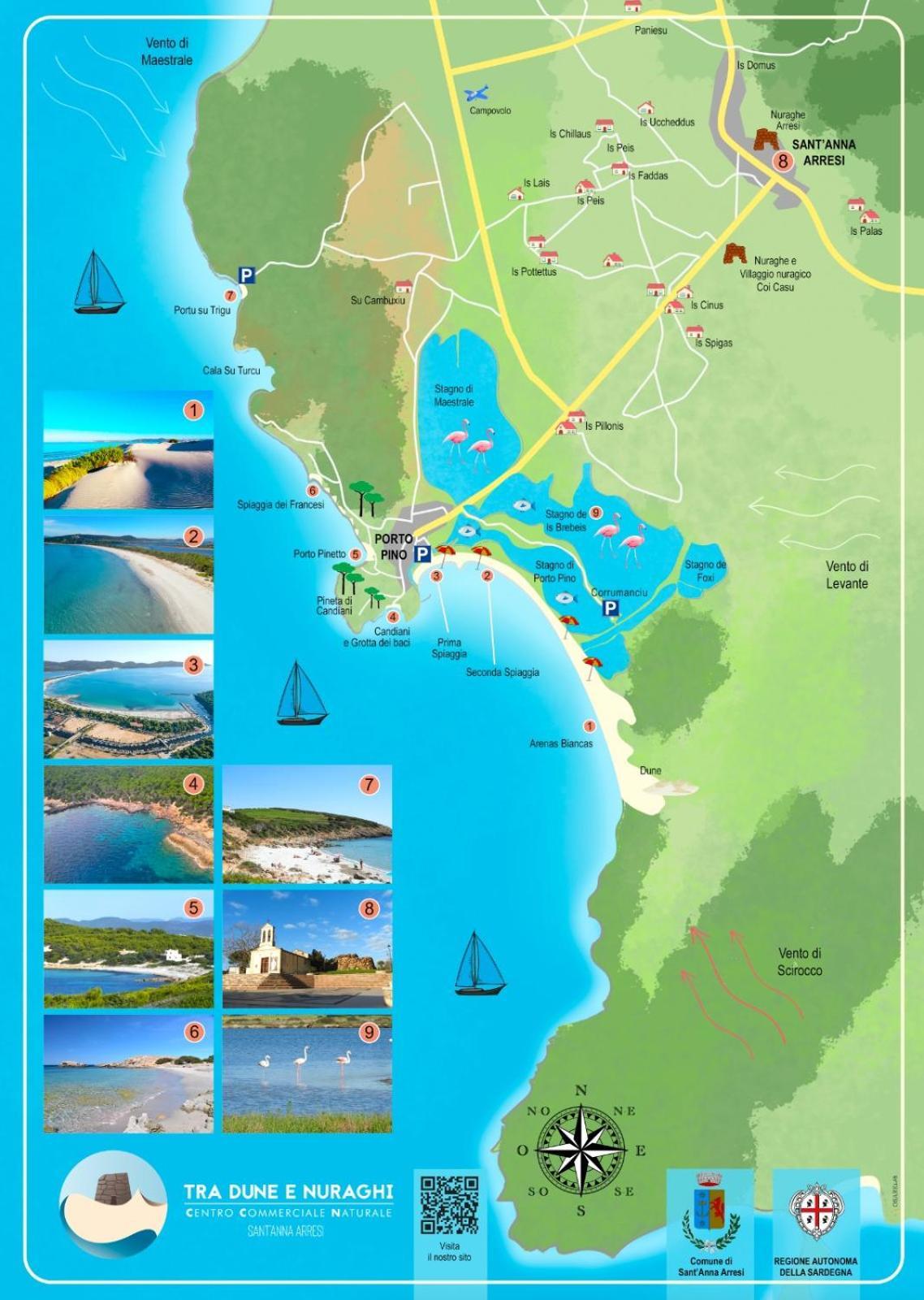 Case Vacanze "Bianco Mare" Porto Pino Bagian luar foto