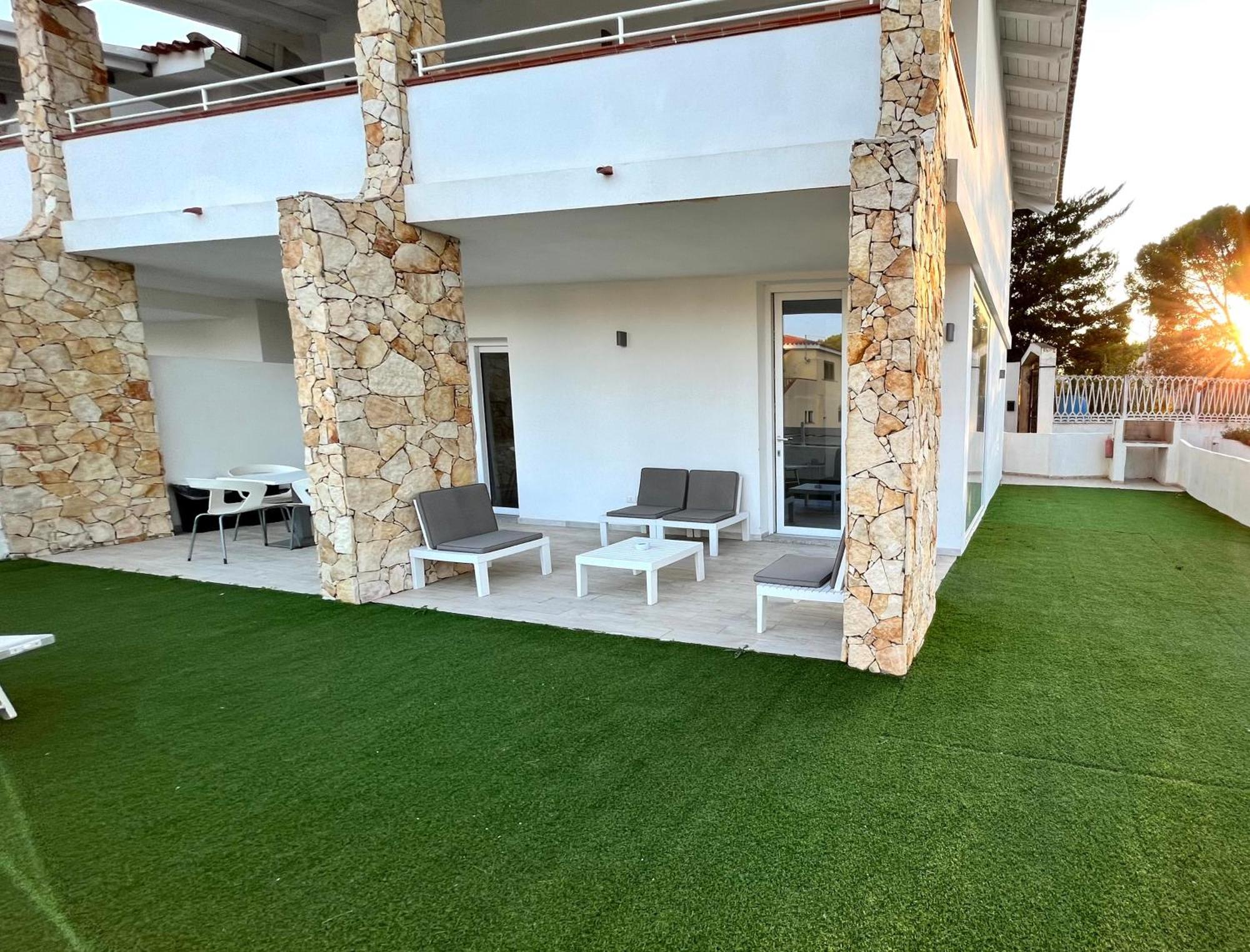 Case Vacanze "Bianco Mare" Porto Pino Ruang foto